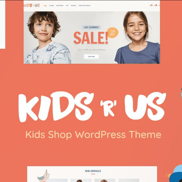 Kids R Us – WordPress Çocuk Giyim & Oyuncak Satış Teması