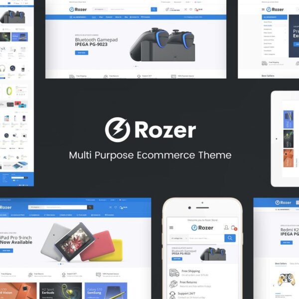 Rozer – Dijital e-Ticaret WordPress Teması